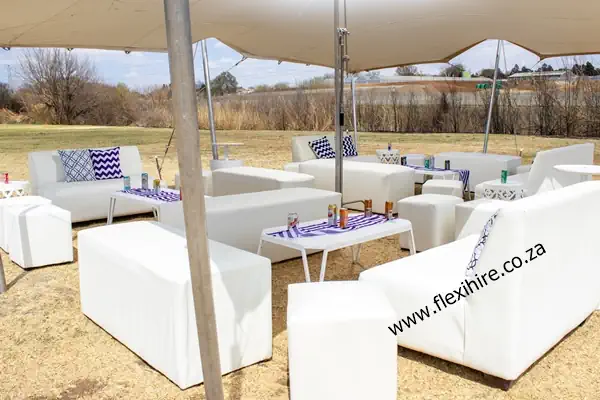 30 seater tent and lounge furniture package for hire