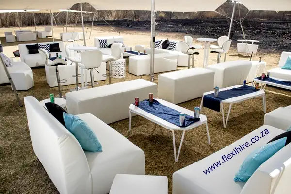 50 seater tent and lounge furniture package for hire